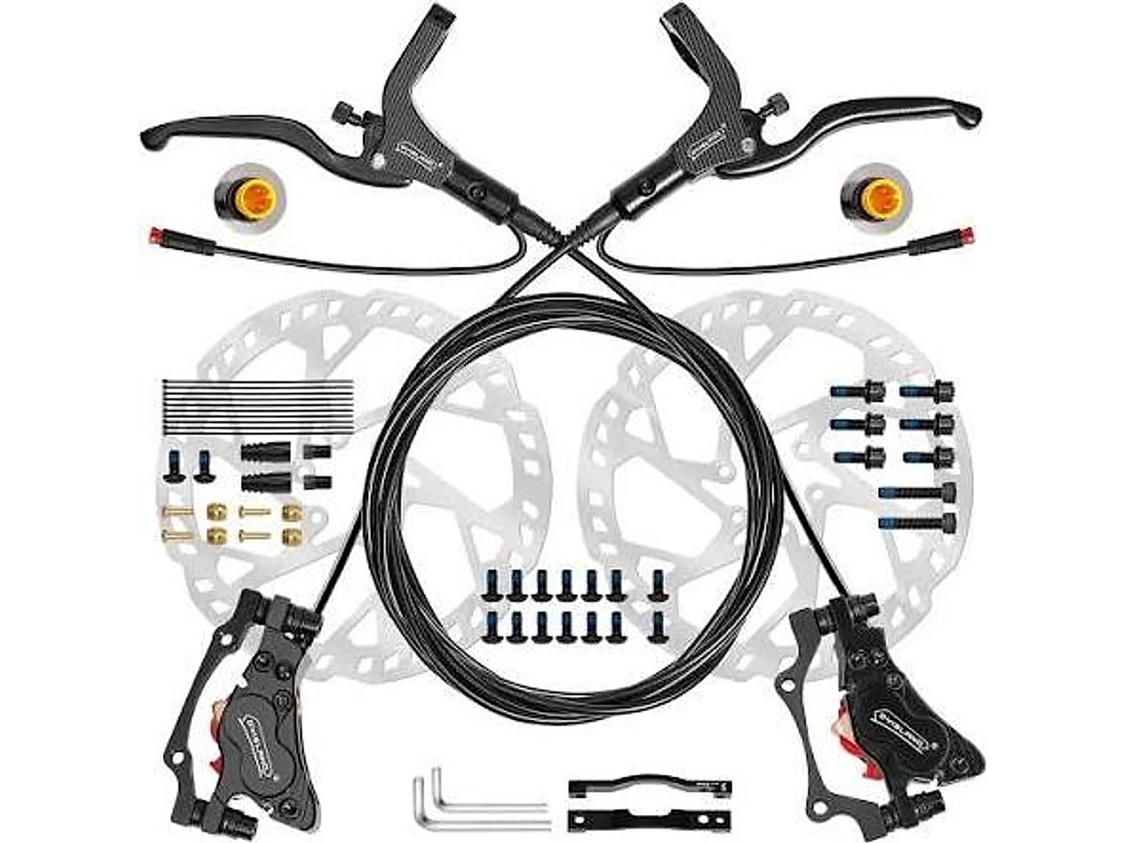 Heavy Duty 4-Wheel Hydraulic Disc Brake Kit